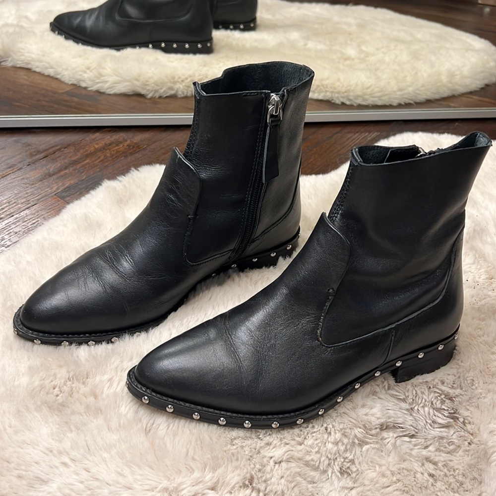 TOP SHOP leather boots